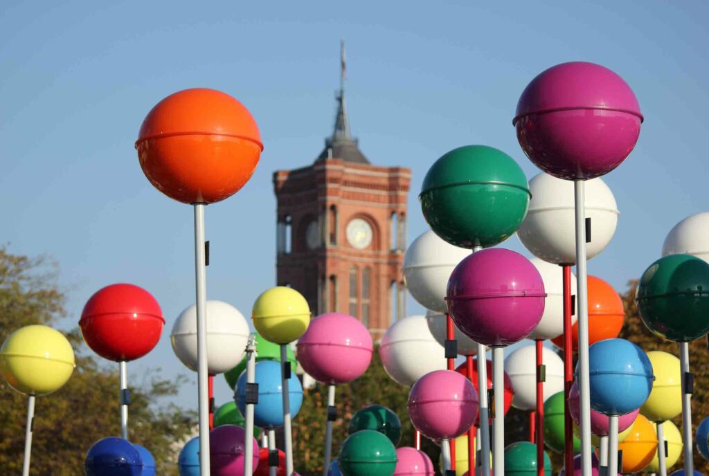 Installation auf dem Rasenplatz 2012